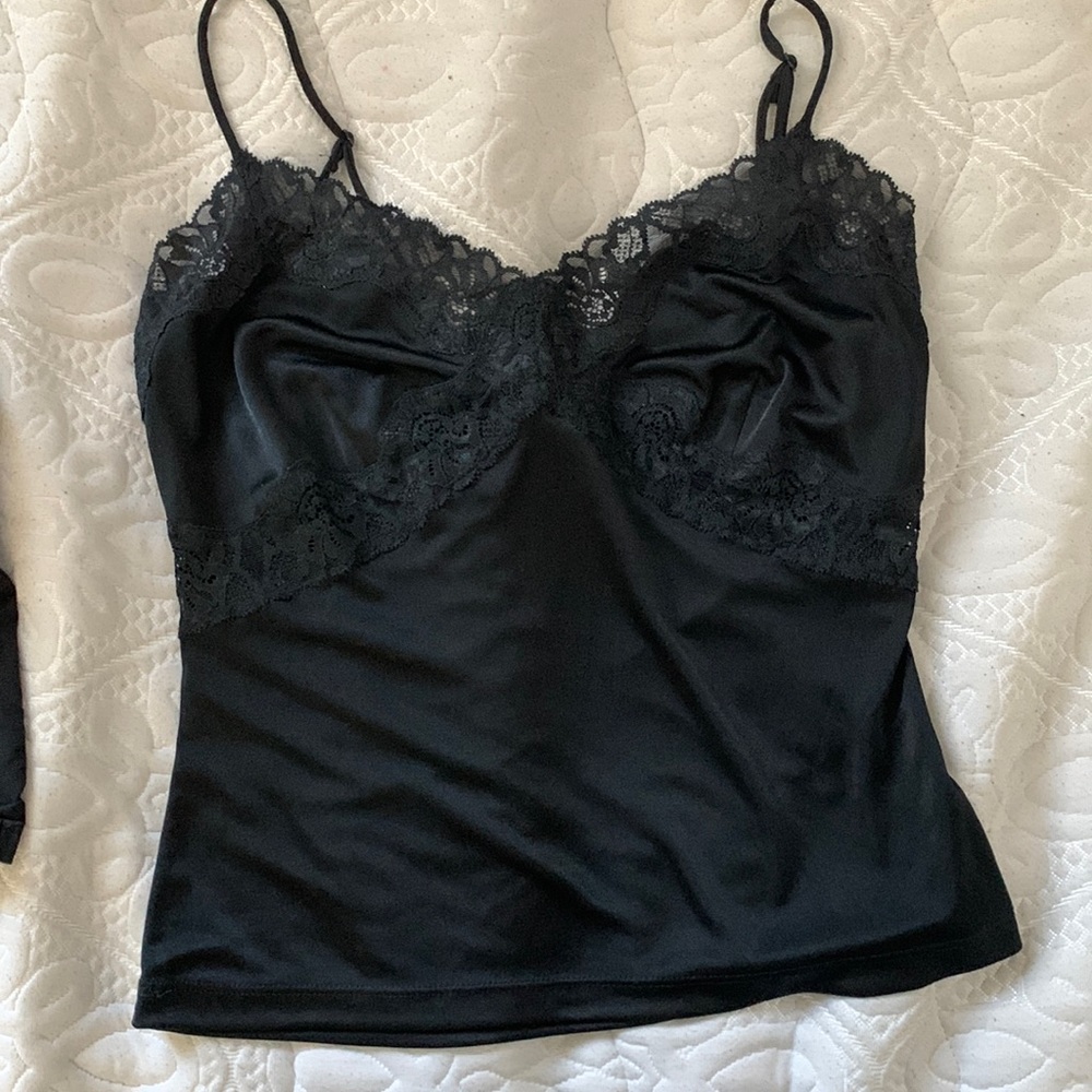 Black lace tank top lingerie